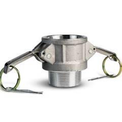 Камлоки алюминиевые серии B (с фиксаторами кулачкового типа / соединение с наружной резьбой) Камлоки алюминиевые серии B (с фиксаторами кулачкового типа / соединение с наружной резьбой)